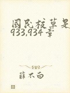 国民校草是女生933,934章