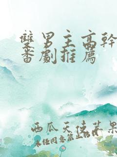 双男主高干动漫番剧推荐