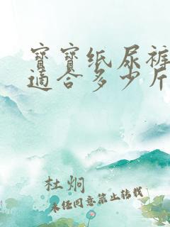 宝宝纸尿裤l码适合多少斤