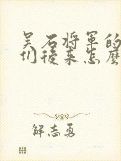 吴石将军的儿女们后来怎么样了