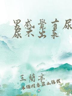 男感觉有尿意却尿不出来