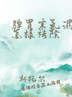 脾胃寒气湿气重怎样祛除