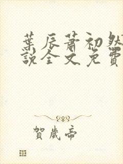 叶辰萧初然的小说全文免费阅读