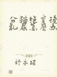 公猫绝育后还是乱尿怎么办