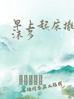 早上起床撒尿泡沫多