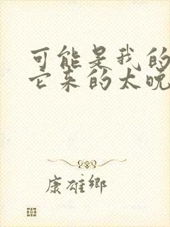 可能是我的爱情它来的太晚了什么歌