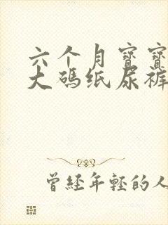 六个月宝宝用多大码纸尿裤