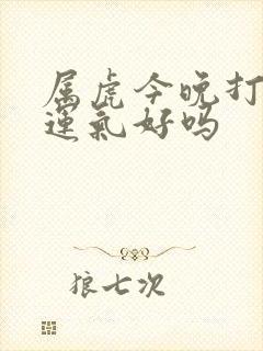 属虎今晚打牌的运气好吗