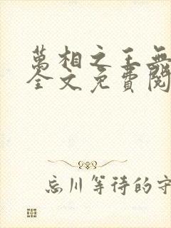 万相之王无弹窗全文免费阅读