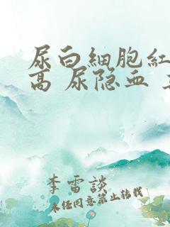 尿白细胞红细胞高 尿隐血 其他都正常