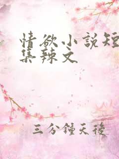 情欲小说短篇合集辣文