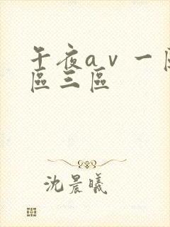 午夜aⅴ一区二区三区