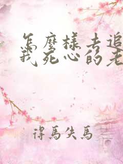 怎么样去追回对我死心的老婆