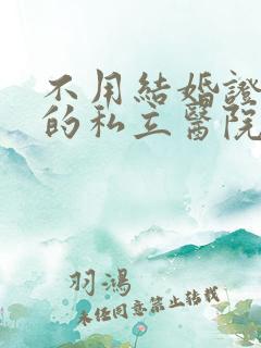 不用结婚证试管的私立医院