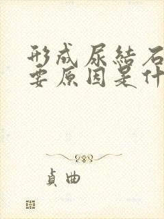 形成尿结石的主要原因是什么