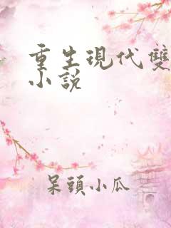 重生现代双男主小说