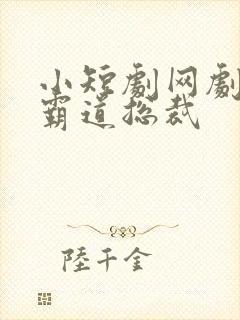 小短剧网剧大全霸道总裁