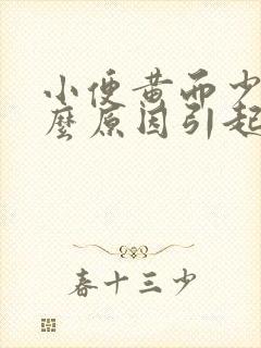 小便黄而少是什么原因引起的