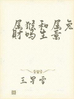 属猴和属兔的合财吗生意