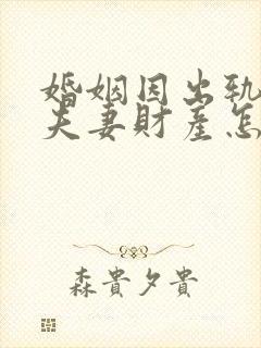 婚姻因出轨离婚夫妻财产怎么分配