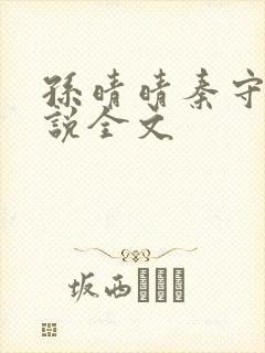 孙晴晴秦守仁小说全文