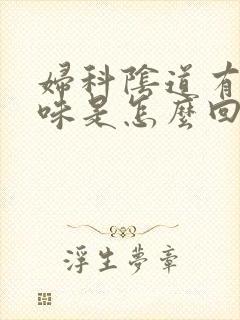 妇科阴道有腥臭味是怎么回事