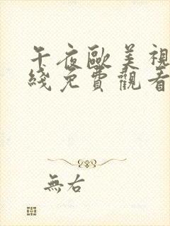 午夜欧美视频在线免费观看