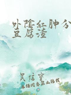 外阴红肿分泌物豆腐渣