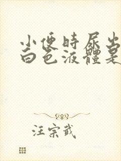 小便时尿出一些白色液体是怎么回事