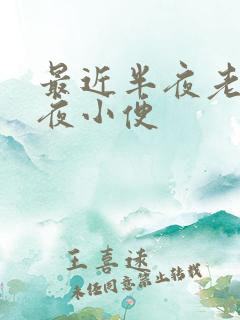 最近半夜老是起夜小便