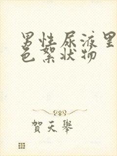 男性尿液里有白色絮状物