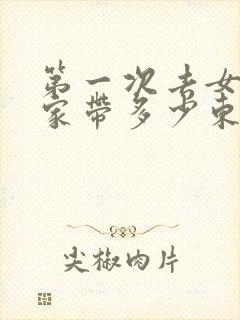 第一次去女朋友家带多少东西