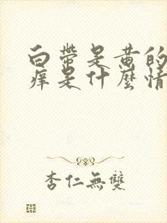 白带是黄的外阴痒是什么情况