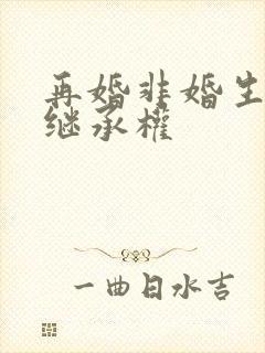 再婚非婚生子女继承权