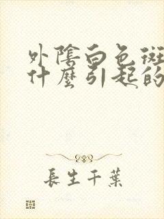 外阴白色斑点是什么引起的