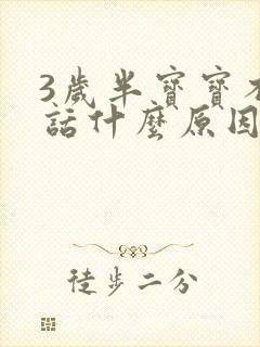 3岁半宝宝不说话什么原因