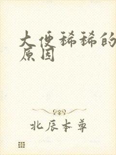 大便稀稀的什么原因