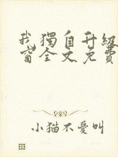 我独自升级无弹窗全文免费阅读