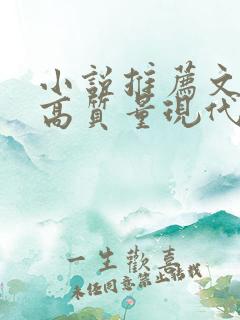 小说推荐文笔好高质量现代言情