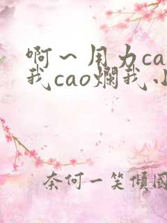 啊～用力cao我cao烂我小说