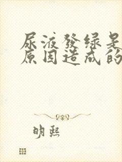 尿液发绿是什么原因造成的