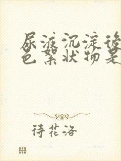 尿液沉淀后的白色絮状物是什么