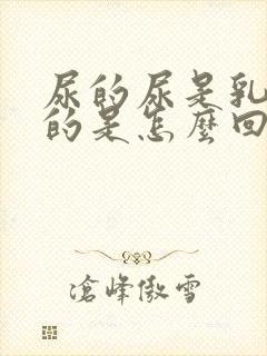 尿的尿是乳白色的是怎么回事