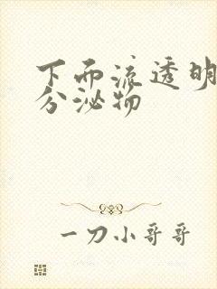 下面流透明粘稠分泌物