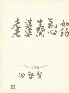 老婆生气如何哄老婆开心的句子