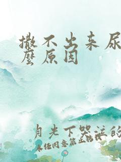 撒不出来尿是什么原因