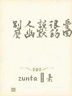 别人说很爱你怎么幽默的回答