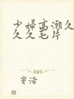 少妇高潮久久久久久毛片