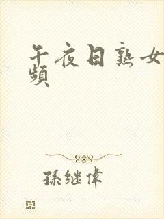 午夜日熟女b视频