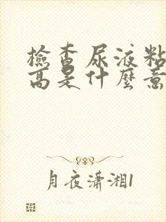 检查尿液粘液丝高是什么意思